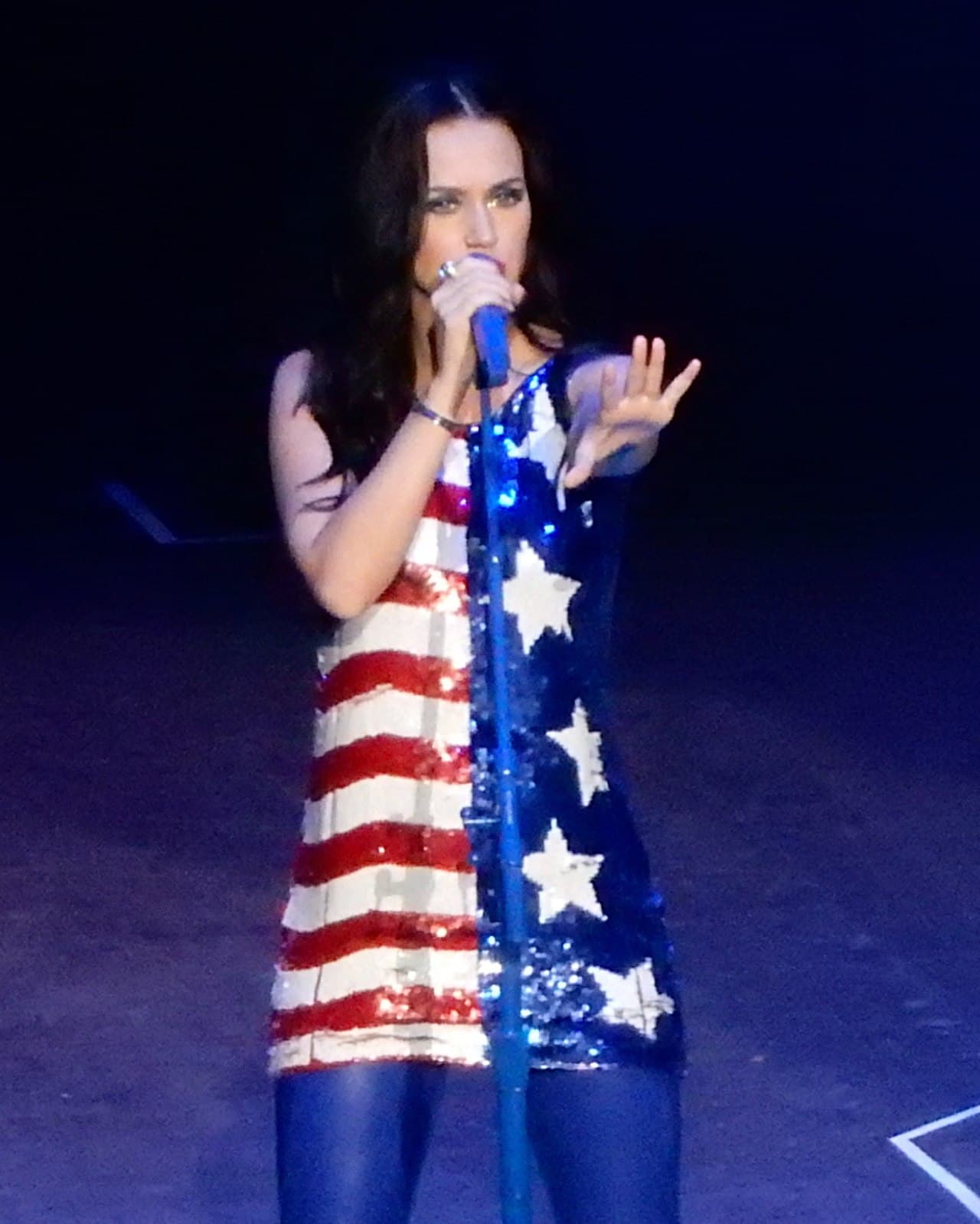 Katy Perry performing at the Mann Center in Philadelphia